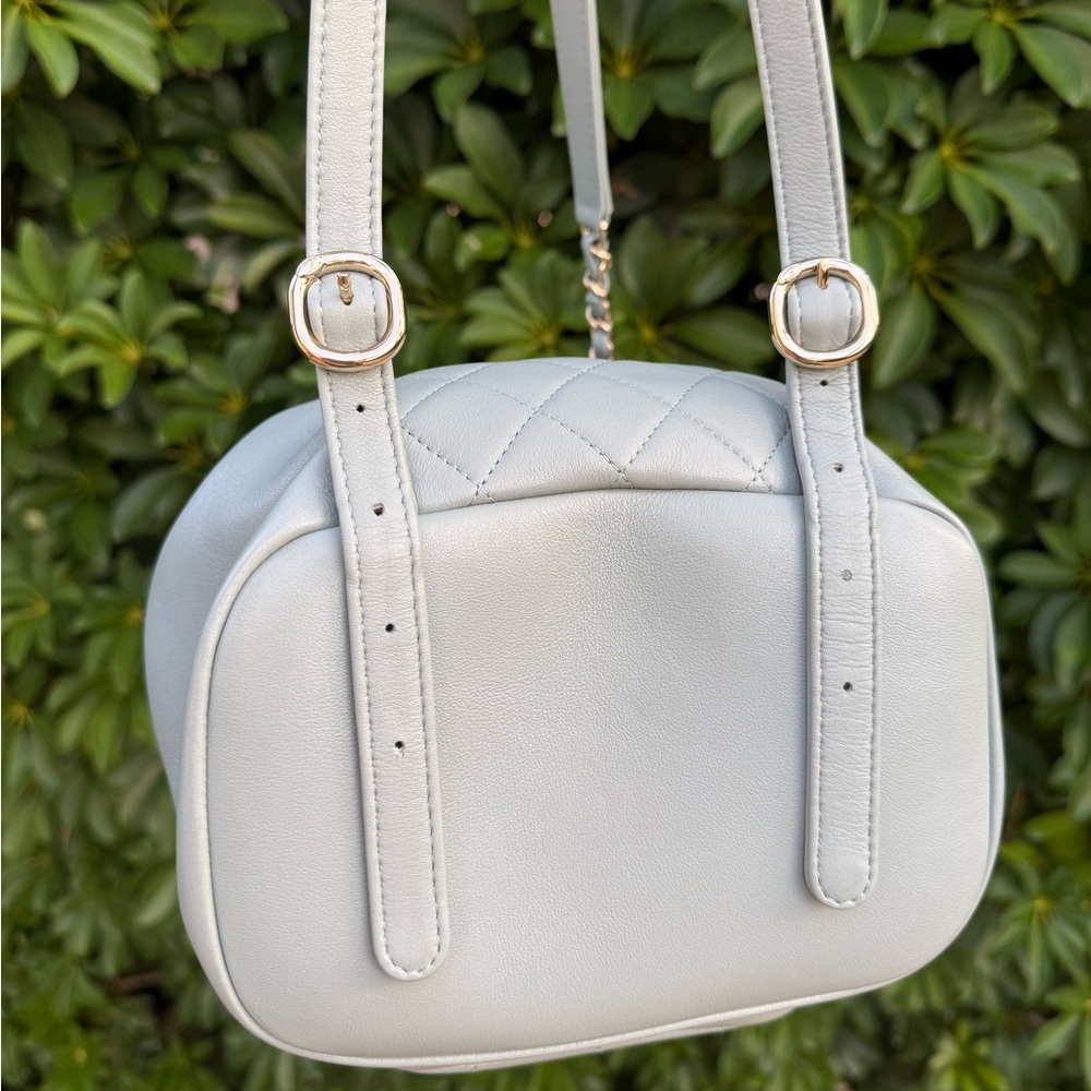 NEW CHANEL Light Blue Duma Lambskin Backpack - Picture 10 of 14